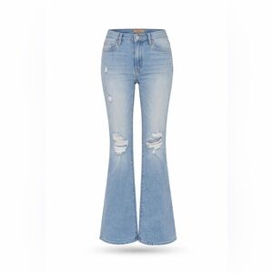 MOTHER‎ The Weekender Free Hugs Flare Jeans 26 Light Wash